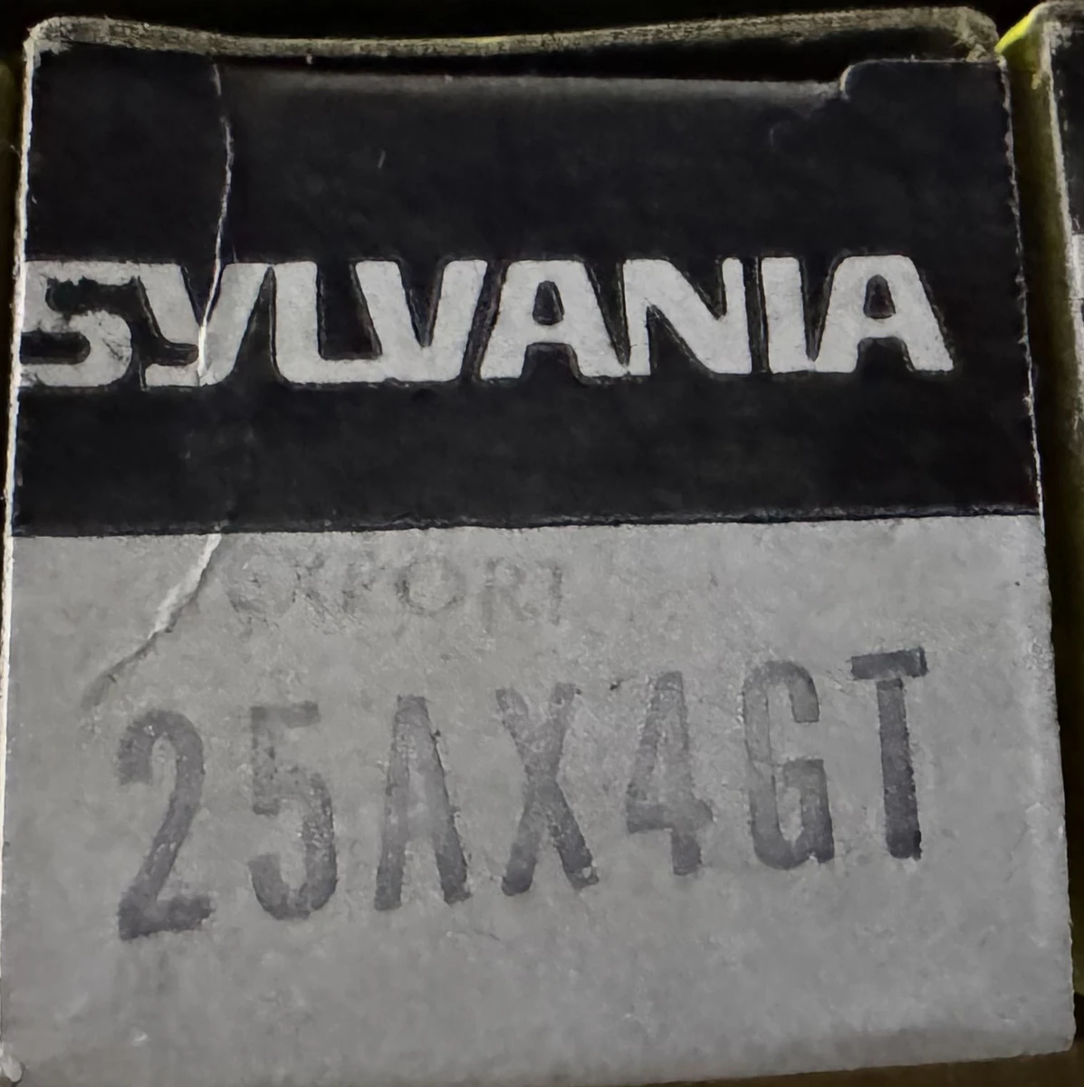 25AX4GT, Sylvania Vacuum Tube